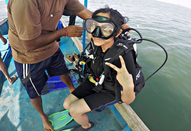 S.C.U.B.A.diving in Malvan